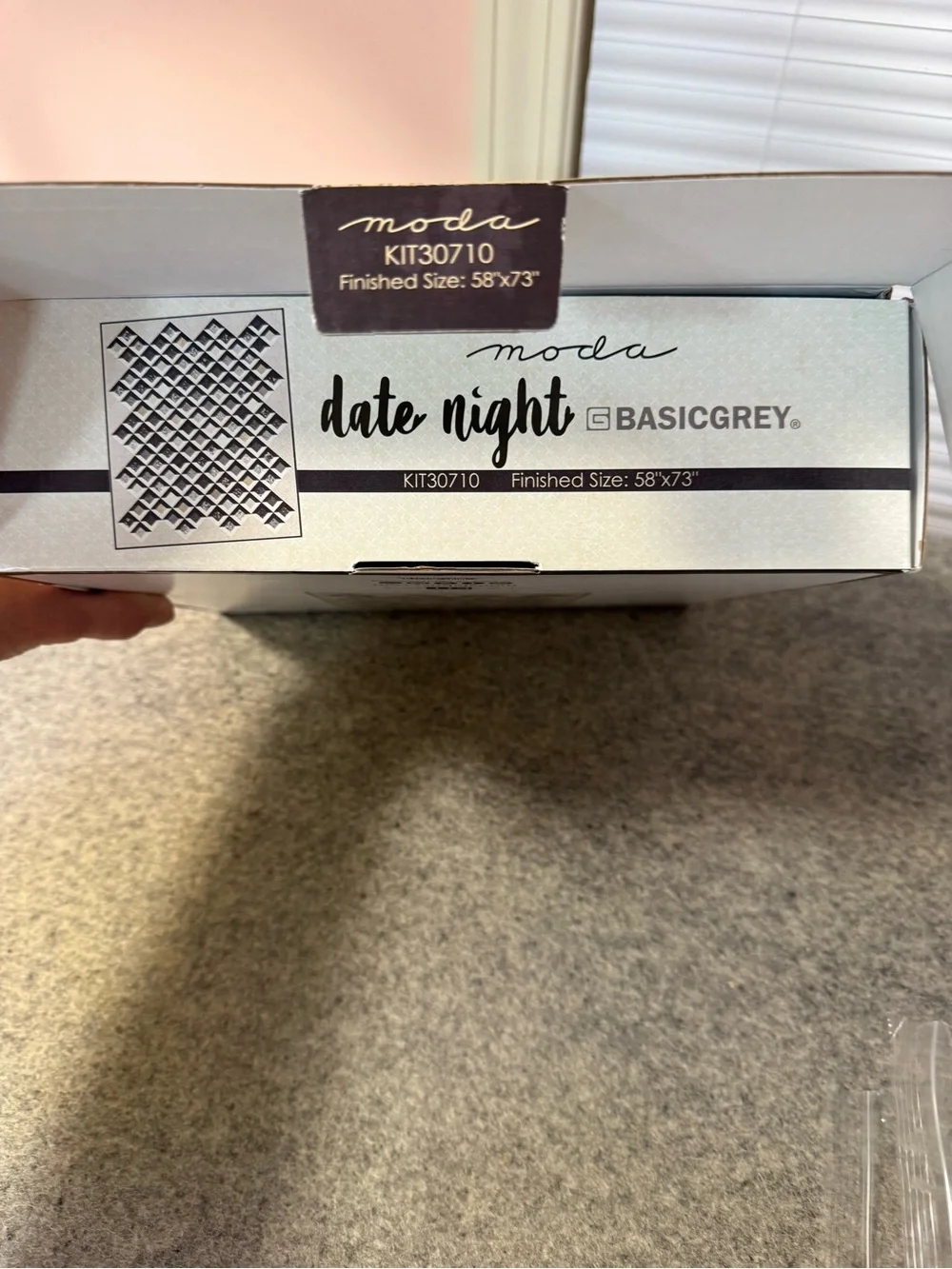 Moda Date Night Quilt Kit in Black, Cream & Gold